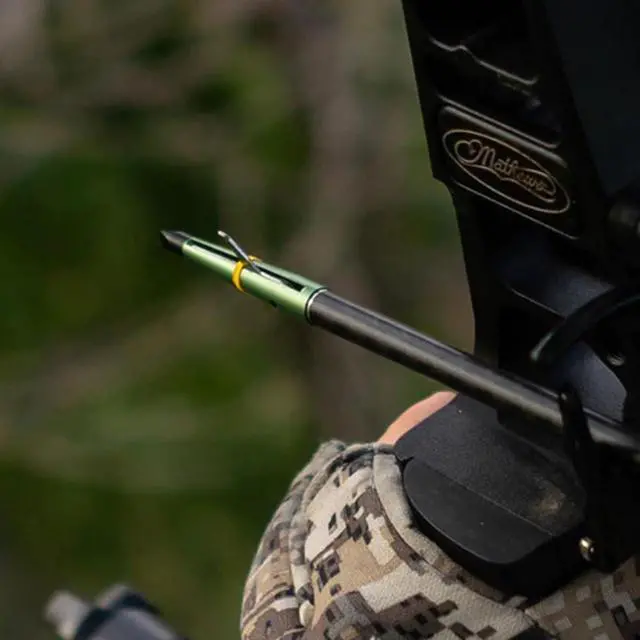 Alt view image 6 of 7 - #207 Mechanical Broadheads 100 Grain, 2-Blade Expandable Broadhead, 2.0" Cut, Patented Two-Slice Technology, Archery Hunting Broadheads for Compound Bow & Crossbow, 3 Pack, Green