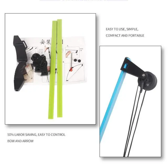 Alt view image 5 of 7 - Compound Bow and Arrow Set for Youth & Teens, Beginner Archery Set with 15-18 LB Draw Weight, 8 Arrows, Target Paper & Arm Guard Outdoor Shooting Sports Equipment for Beginners