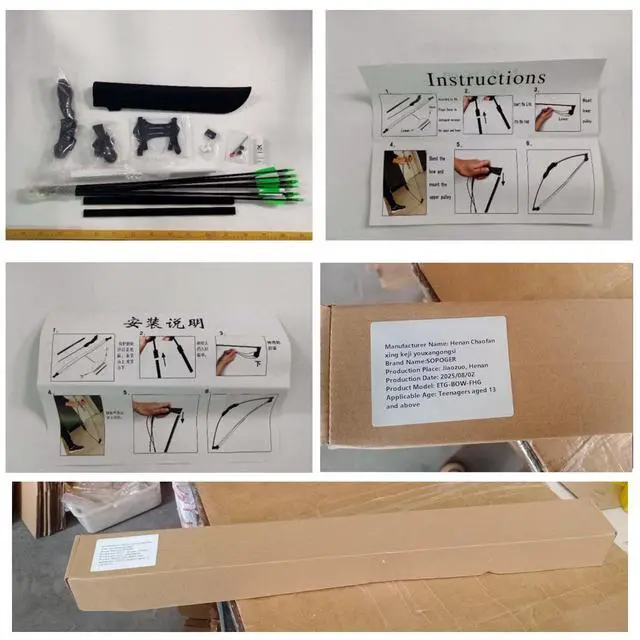 Alt view image 7 of 7 - Compound Bow and Arrow Set for Youth & Teens, Beginner Archery Set with 15-18 LB Draw Weight, 8 Arrows, Target Paper & Arm Guard Outdoor Shooting Sports Equipment for Beginners