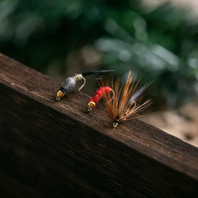 Alt view image 5 of 7 - Fly Fishing Flies Kit, 30pcs Dry Wet Flies Streamers Nymphs Fly Fishing Lures Assortment Kit for Bass Trout Steelhead Salmon, Gifts for Men