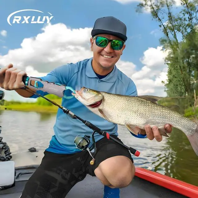 Alt view image 5 of 7 - 11.5" Fish Lip Gripper with Scale, Max 40lbs Scale, 360° Swivel Non-Slip Handle, Fish Grabber Control Tool for Safe, Hook Removal, Easy Catch & Release, Fishing Gifts for Men Women