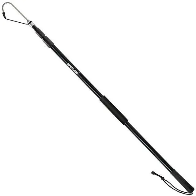Main image of Telescopic Fishing Gaff Fiberglass Pole with Nonslip Rubber Handle | With Stainless Steel Hook with M8 Screw