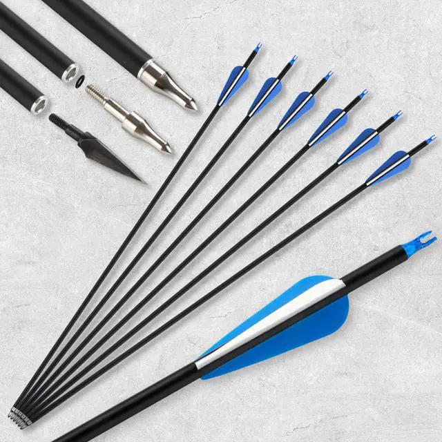 Alt view image 4 of 7 - Recurve Bow and Arrow Set for Adults, 3040lbs Right-Handed Archery Kit with Carbon Arrows & Accessories for Outdoor Target Practice