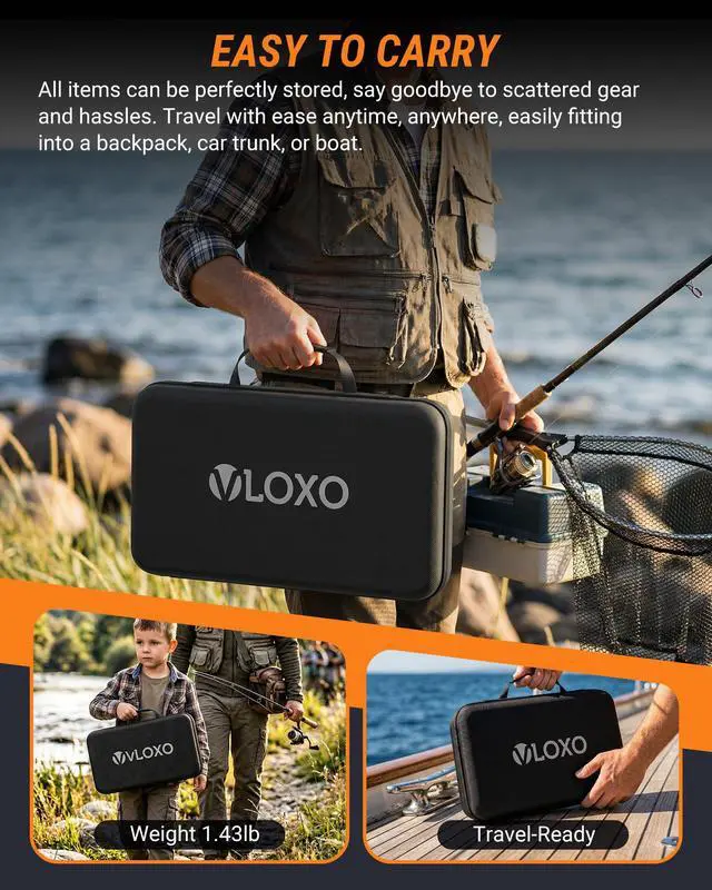 Alt view image 6 of 7 - Electric Fillet Knife for Fish, Cordless Electric Fish Fillet Knife with 5 Ti-Nitride S.S. Coated Blades Non-Slip Grip Handle Safety Lock Portable Carry Case Rechargeable for Fishing Filleting