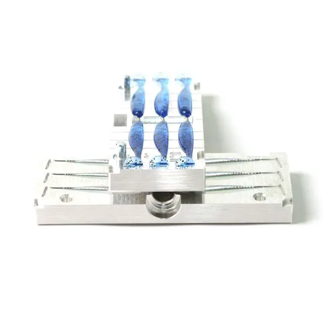 Alt view image 3 of 7 - FatFish V20A-6C Bait Mold Soft Plasti Lure Making Injection Mold for Do-It Fishing Lures Aluminum 2"