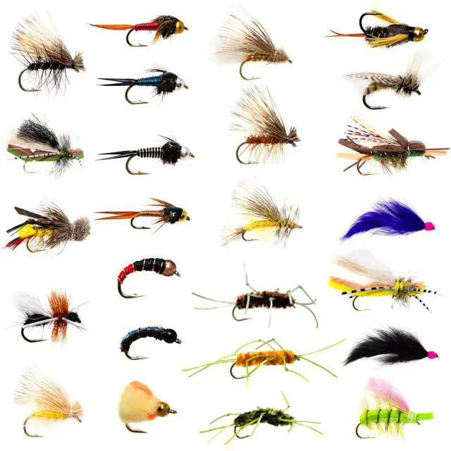 Alt view image 4 of 7 - 24/48/66/72 Premium Hand Tied Fly Fishing Flies Assortment | Fly Boxes Included | Dry, Wet, Nymphs, Streamers, Wooly Buggers, Terrestrials | Trout, Bass Lure Set, Kit, Gift