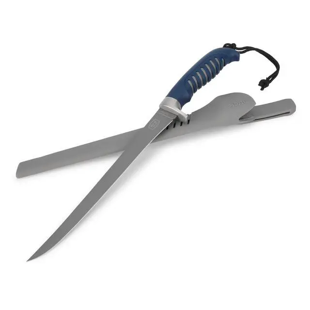 Alt view image 3 of 4 - 225 Silver Creek Fixed Fillet Knife, 9-5/8" Titanium Coated Flexible Blade, Anti-Slip Rubber Grip, Portable Fishing Knife for Saltwater & Freshwater, Fishing Gear, 5.3 oz