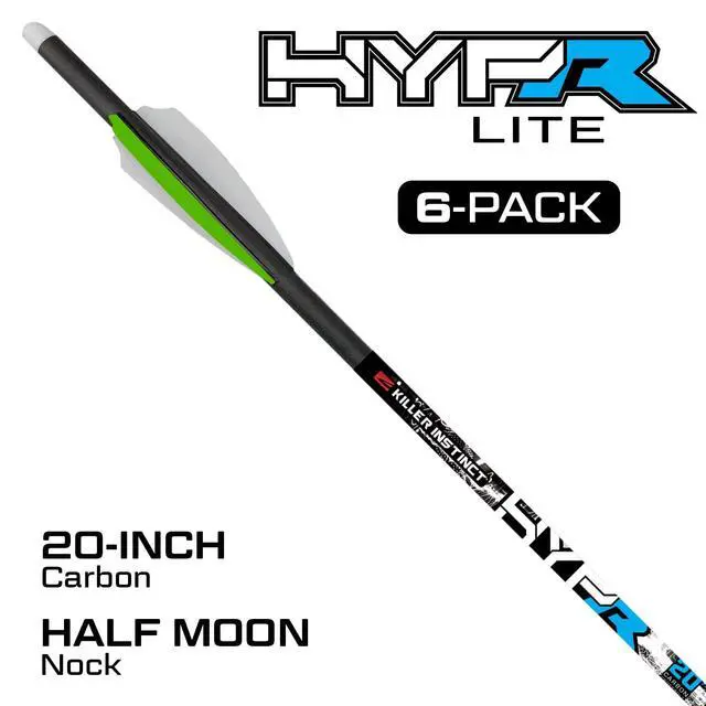 Alt view image 2 of 7 - Crossbows Hypr Lite 20" Crossbow Bolts (6-Pack)