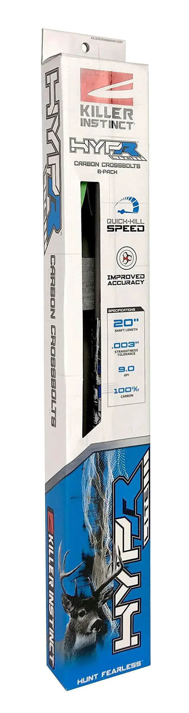 Alt view image 3 of 7 - Crossbows Hypr Lite 20" Crossbow Bolts (6-Pack)