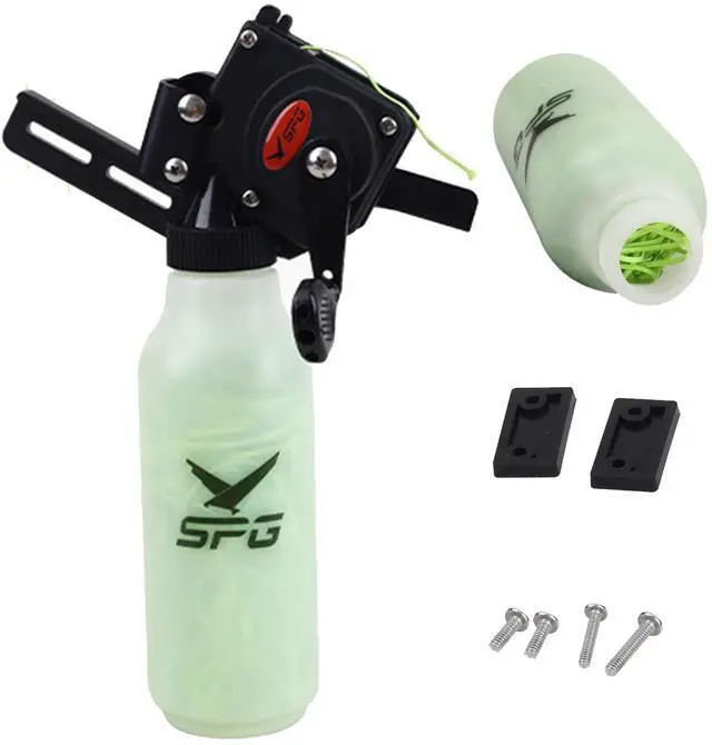 Main image of Bowfishing Reel Archery Bottle Bow Fishing Reels Kits with 40M Fishing Rope Bow Mounted Attachment for Right Hand Compound Bow Recurve Bow Accessories