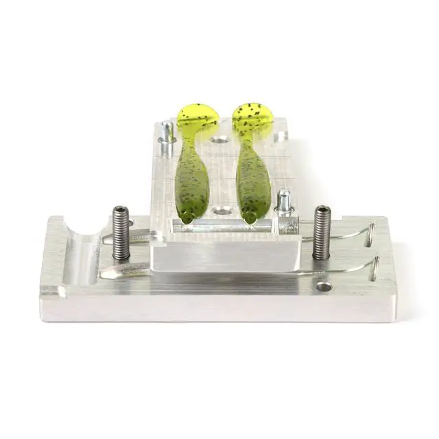 Alt view image 3 of 7 - Soft Plasti Lure Making Injection Fishing Mold Easy Shiner 4'' Two Cavity CNC Aluminum