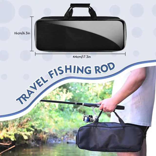 Alt view image 6 of 7 - Telescopic Fishing Rod and Reel Combo, 2PCS 5.9FT Collapsible Fishing Pole Set with Pre-Loaded Spinning Reel Lures and Carrier Bag, Saltwater Freshwater Fishing Gear for Adults
