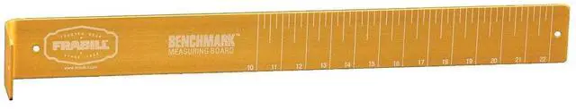 Main image of 1551 Benchmark Measuring Board, 2.5-Inches Wide by 22-Inches Long, Gold-Anodized Aluminum Finish