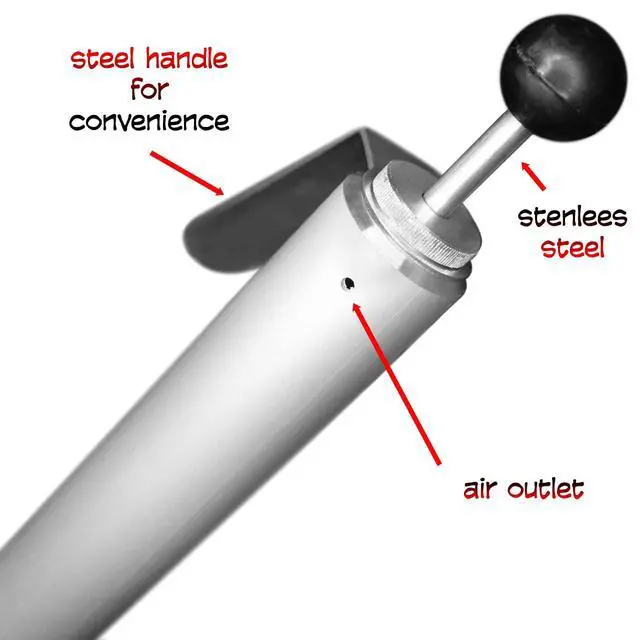 Alt view image 2 of 7 - Aluminum Injector for Soft Plastic Plastisol Bait Forms Fishing Lure Making 7oz and 9.5oz
