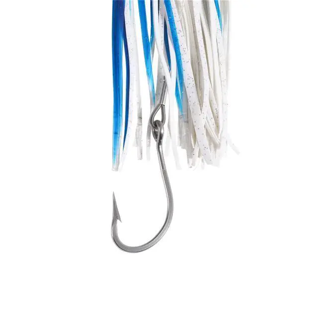 Alt view image 4 of 5 - 5 Pcs/Bag Blue Fly Fish Saltwater Trolling Fishing Lures Tuna Mahi Wahoo Dora Saltwater Big Game Fishing Tackle