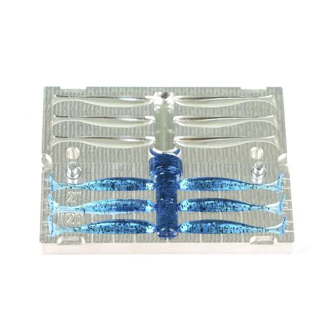 Alt view image 2 of 7 - FatFish V20A-6C Bait Mold Soft Plasti Lure Making Injection Mold for Do-It Fishing Lures Aluminum 2"
