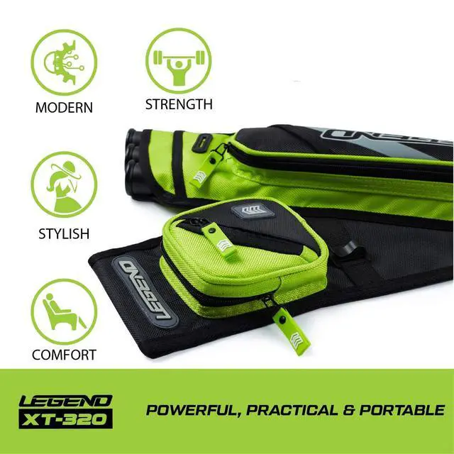 Alt view image 5 of 7 - XT320 Archery Quivers - Nylon Hip Quivers with 3 Arrow Tube Cases for Target Shooting - Adjustable Waist Belt, T-Slot, Storage Compartments for Accessories, Gear, Tools, Release Tab, Score Card