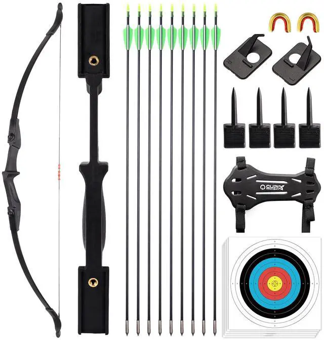 Main image of Archery Takedown Recurve Bow and Arrow Set for Adults/Beginners/Youth | Left & Right Hands, 20/30/40 Pounds, Complete Archery Set