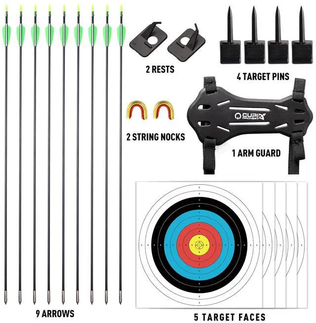 Alt view image 4 of 6 - Archery Takedown Recurve Bow and Arrow Set for Adults/Beginners/Youth | Left & Right Hands, 20/30/40 Pounds, Complete Archery Set
