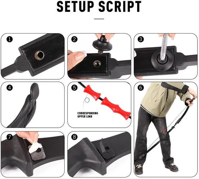 Alt view image 5 of 6 - Archery Takedown Recurve Bow and Arrow Set for Adults/Beginners/Youth | Left & Right Hands, 20/30/40 Pounds, Complete Archery Set