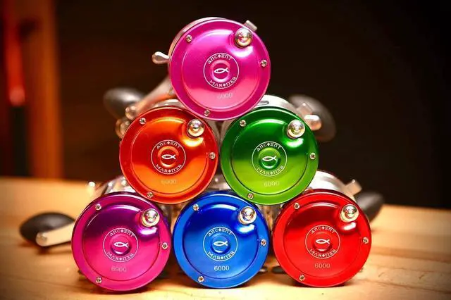 Alt view image 4 of 6 - 6000 Round Baitcasting Fishing Reels, More Powerful Reels 6000 Catfish Striper, Right/Left Hand