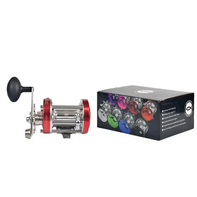 Alt view image 5 of 6 - 6000 Round Baitcasting Fishing Reels, More Powerful Reels 6000 Catfish Striper, Right/Left Hand