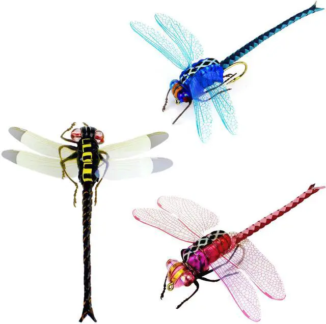 Main image of Dragonfly Fly Fishing Flies High Simulation Dry Flies for Bass Trout FishingSingle Weight: 2.68g
