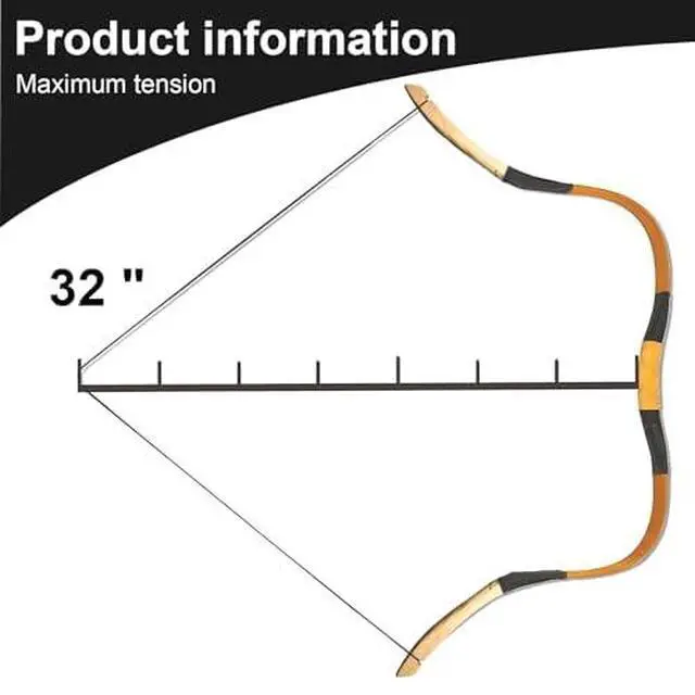 Alt view image 4 of 7 - Archery Recurve Bow Set, 54" High-Performance Horse Bow for Hunting, Right Left Hand Traditional Turkish Bow for Youth Adults Beginners to Advanced Outdoor Practice & Hunting, 20-50 lbs