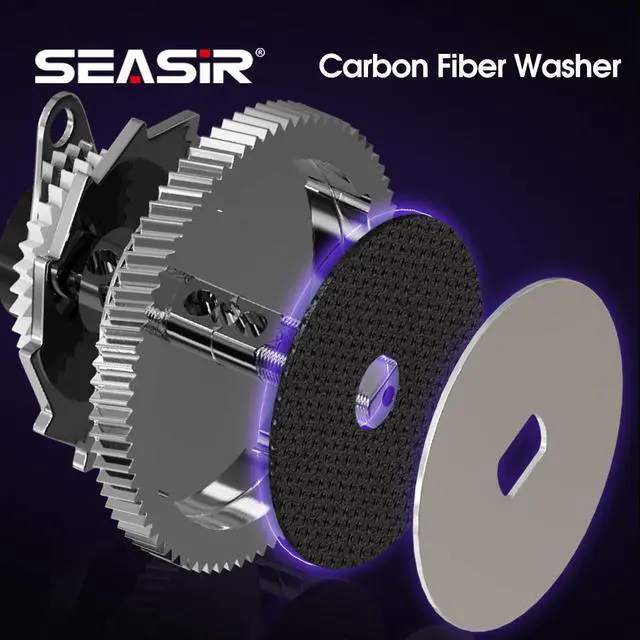 Alt view image 5 of 7 - Zero119 Ultralight Baitcasting Reel BFS Double Spool | 4.2oz, Freshwater Casting, Max Drag 9LB, 8+1 BB, 7.6:1 Ratio, Carbon Fiber Washer, Black & Purple