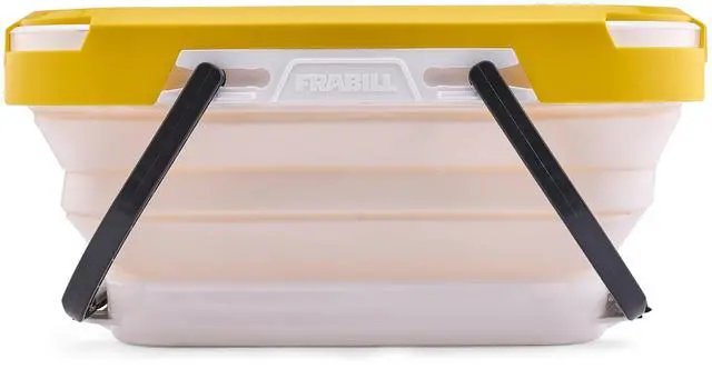 Alt view image 3 of 7 - Collapsible Bait Bucket with Aerator-White/Yel
