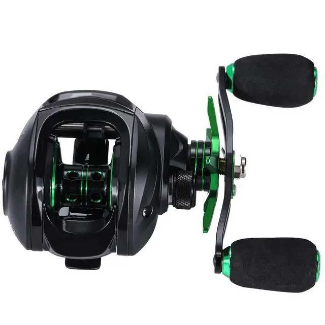 Alt view image 3 of 7 - Baitcasting Fishing Reel with 9 + 1 Anti-Reverse Ball Bearings, 8.1:1 High-Speed Gear Ratio Casting Reel