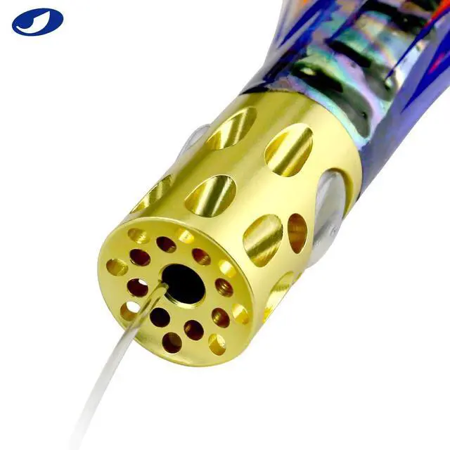 Alt view image 6 of 7 - Saltwater Trolling Lures Set, Offshore Fishing Lure Rigged Circle Hook & 6 in/9 in Hoochie Octopus/Squid Skirts for Catching Mahi, Tuna, Wahoo and Big Game Fishes