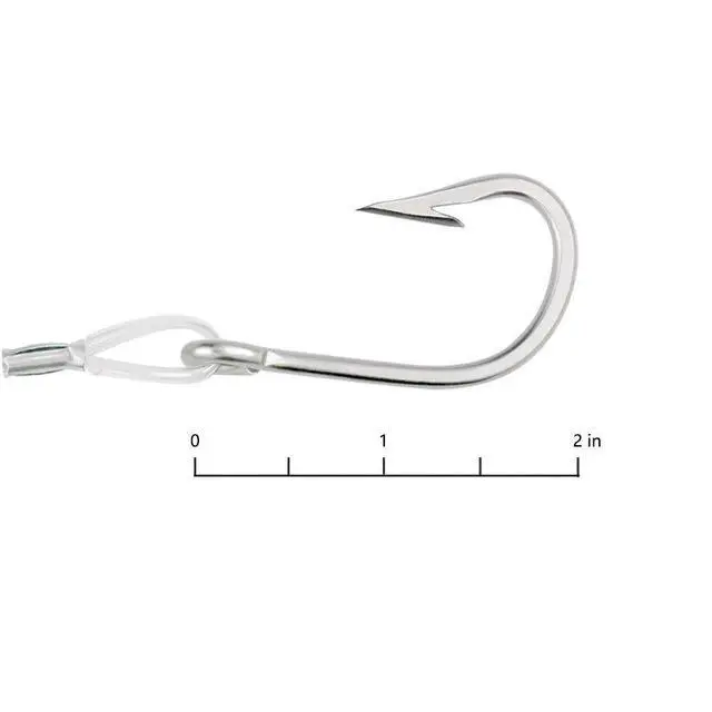 Alt view image 7 of 7 - Saltwater Trolling Lures Set, Offshore Fishing Lure Rigged Circle Hook & 6 in/9 in Hoochie Octopus/Squid Skirts for Catching Mahi, Tuna, Wahoo and Big Game Fishes