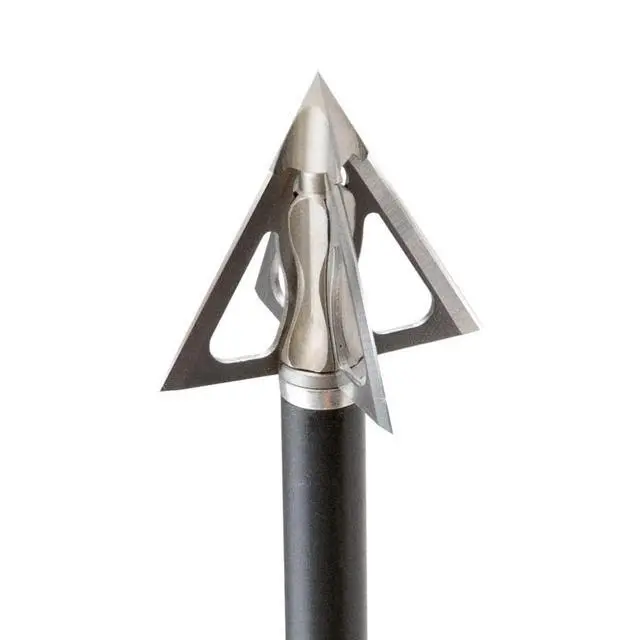 Alt view image 2 of 6 - G5 Montec Fixed 3-Blade Broadheads | 3-Pack | 100/125 Grains | Razor Sharp 1-Piece Construction | Screw in | Crossbow Compatible