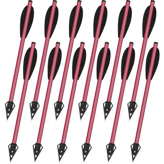 Alt view image 2 of 6 - Mini Crossbow Bolts Aluminium Crossbow Arrows 6.3" Sharp Broadhead Tips Hunting Arrows for 50-80lbs Mini Crossbow Archery Pistol-Hunting Shooting Target Practice