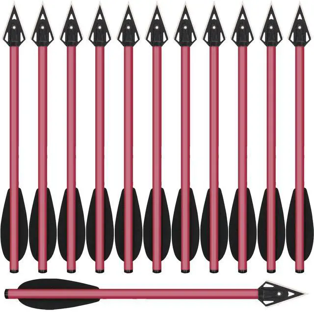 Main image of Mini Crossbow Bolts Aluminium Crossbow Arrows 6.3" Sharp Broadhead Tips Hunting Arrows for 50-80lbs Mini Crossbow Archery Pistol-Hunting Shooting Target Practice