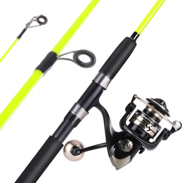 Main image of Catfish Fishing Rod and Reel Combo, 2-Piece Spinning Combo, Durable Graphite & Glass Blanks Fishing Pole for Crappie