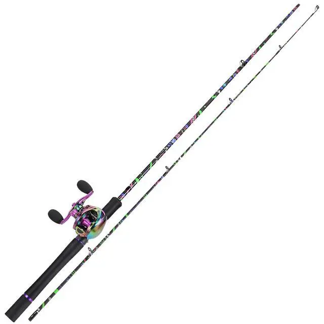 Alt view image 2 of 7 - Fishing Rod and Reel Combo, Baitcasting/Spinning Combo, IM7 Graphite Blank Rods with EVA Handle