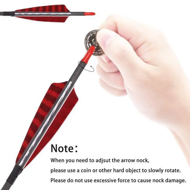 Alt view image 4 of 7 - Pure Carbon Arrows 600 700 Spine 30 Inch Turkey Feather Fletching Screw in Field Points Targeting Hunting for Traditional Long Bow Recurve Bow Compound Bow