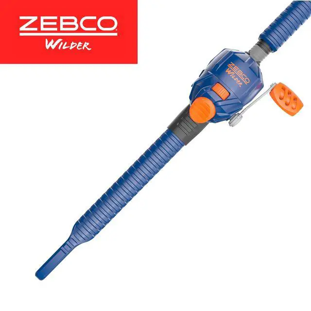 Alt view image 5 of 7 - Wilder Fishing Reel and Rod Combo, 4'3" Durable Fiberglass Rod with Built-In Carabiner, Patented No-Tangle Reel, Pre-Spooled with 6-Pound Cajun Fishing Line