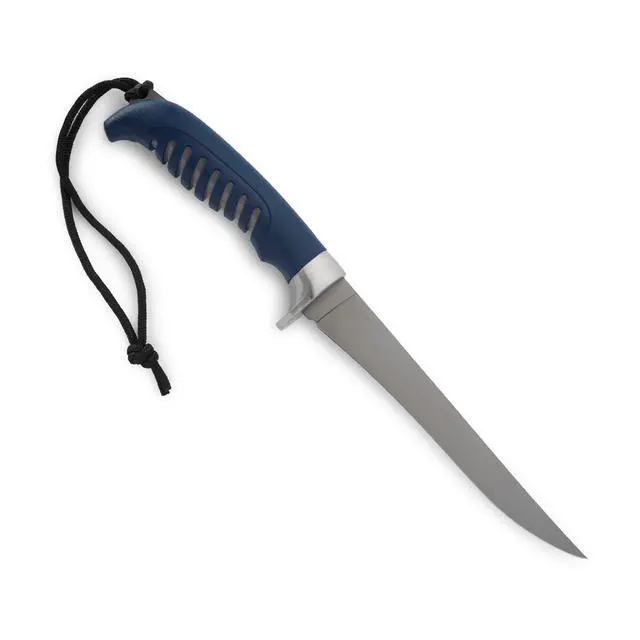 Alt view image 2 of 4 - 223 Silver Creek Fixed Fillet Knife, 6-3/8" Titanium Coated Flexible Blade, Anti-Slip Rubber Grip, Portable Fishing Knife for Saltwater & Freshwater, Fishing Gear, 5 oz