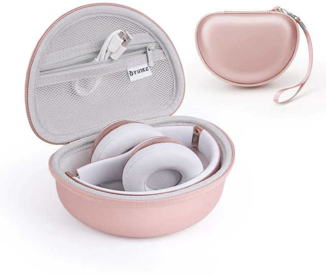 Main image of Case for Beats Solo3 /Solo 4 On-Ear Headphones, Portable Travel Hard Shell Storage Bag (Rose Gold)