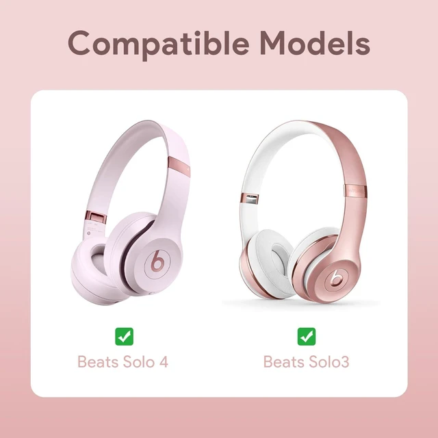 Alt view image 2 of 7 - Case for Beats Solo3 /Solo 4 On-Ear Headphones, Portable Travel Hard Shell Storage Bag (Rose Gold)