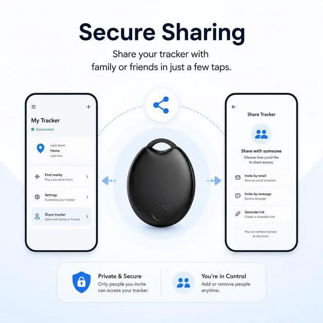 Alt view image 3 of 7 - 2026 Tracker Smart Tags for iOS and Android,Dual System Android Tracker Tags Bluetooth Key Finder Compatible with iOS and Android for Keys, Luggage and More