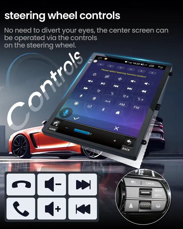 Alt view image 6 of 7 - 10.4 inches Android12 Car Stereo Ford Focus Radio Upgrade 2012-2018 with Touch Screen 1024 * 768 RDS Auto with GPS Bluetooth 5GWiFi Backup Camera