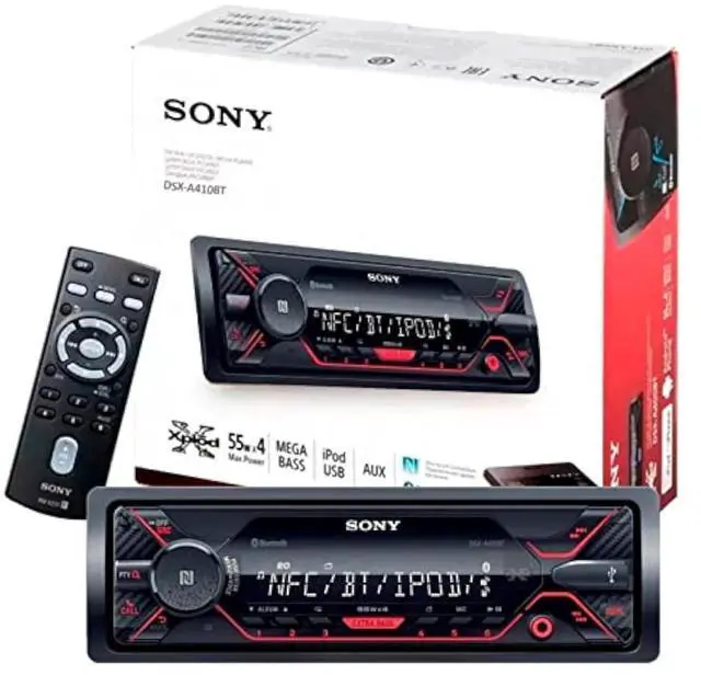 Main image of DSX-A410BT Single Din Bluetooth Front USB AUX Car Stereo Digital Media Receiver (No CD Player)