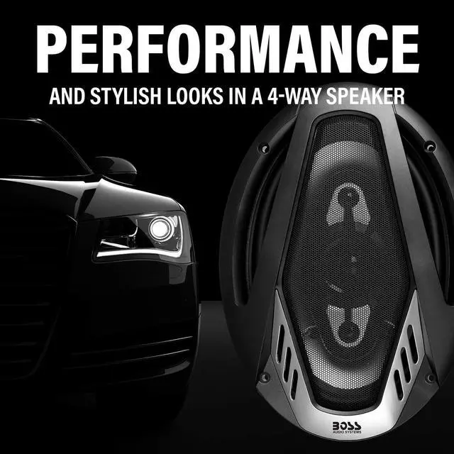 Alt view image 7 of 7 - NX694 6 x 9 Car Speakers, 800 W Pair, 4 Way, Full Range