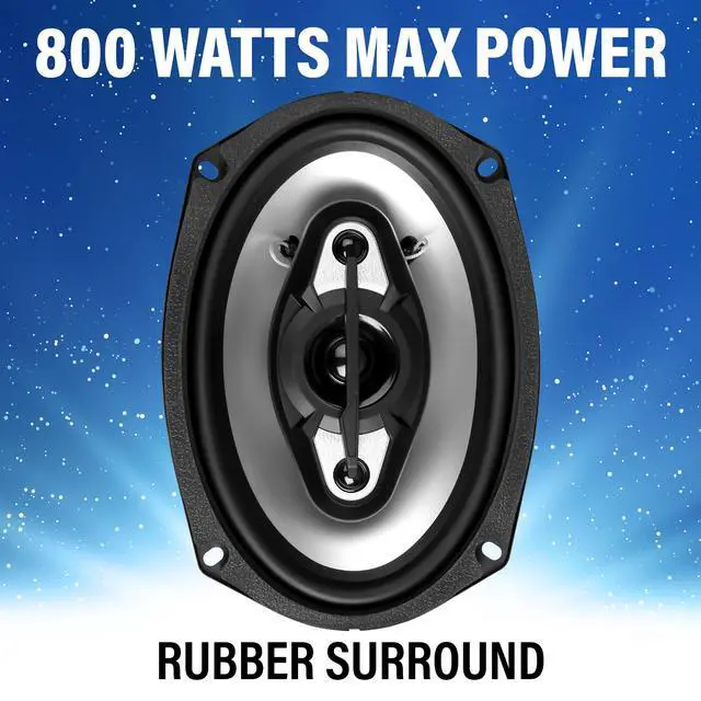 Alt view image 4 of 7 - NX694 6 x 9 Car Speakers, 800 W Pair, 4 Way, Full Range