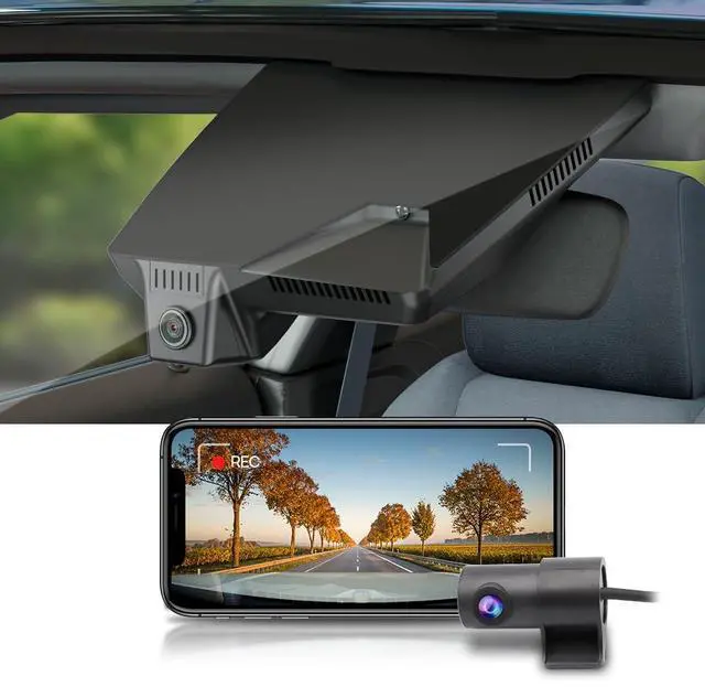 Main image of Front 4K+Rear 1080P Dash Cam Adapts for Hyundai Ioniq 5 2025-2026 (7 Vents/HD2-Ni000) & 2025 Ioniq 5 N, OEM Look, Dual HD Video, WiFi & APP, Loop Recording, G-Sensor, Easy to Set, 128GB Card
