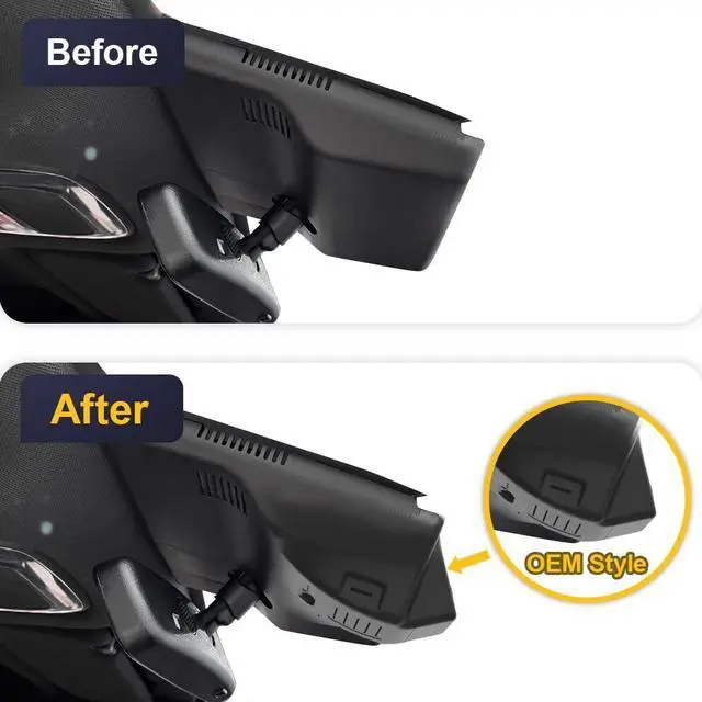 Alt view image 4 of 7 - Front 4K+Rear 1080P Dash Cam Adapts for Hyundai Ioniq 5 2025-2026 (7 Vents/HD2-Ni000) & 2025 Ioniq 5 N, OEM Look, Dual HD Video, WiFi & APP, Loop Recording, G-Sensor, Easy to Set, 128GB Card